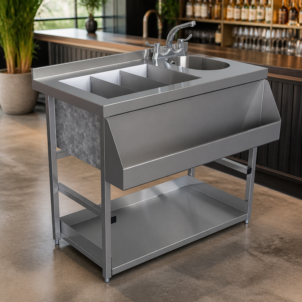 Commercial Modular Bar Cocktail Station 850mm Stainless Steel