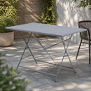 Commercial Folding Table 1100x700mm Rectangular Grey