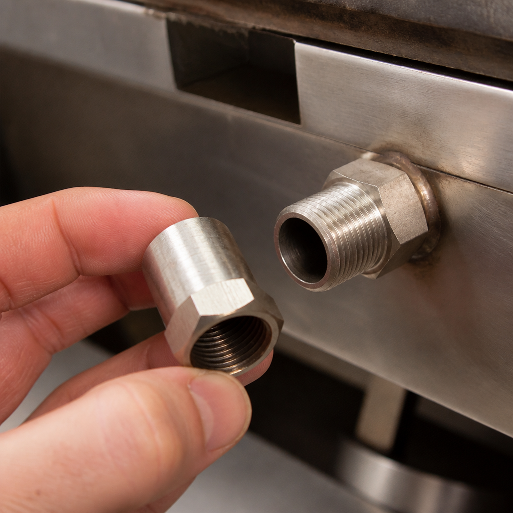 19mm copper replacement orifice for commercial gas griddles