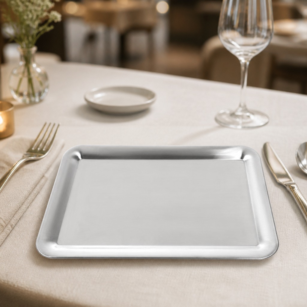 Commercial Stainless Steel Tray 290x200mm for food service