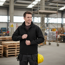 Premium 3 Layer Waterproof Softshell Jacket with Microfleece Inner Layer, Adjustable Hem, and Full Waterproof Zipper