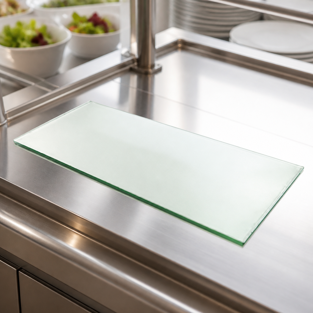 Commercial Display Glass Tile Insert 609x178mm Clear