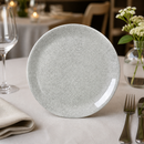300mm Commercial Coupe Plates - Crackle Grey - 12 Pack