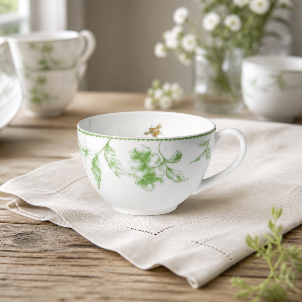 Commercial Tea For One Cups 260ml Set of 12 Hand-Painted