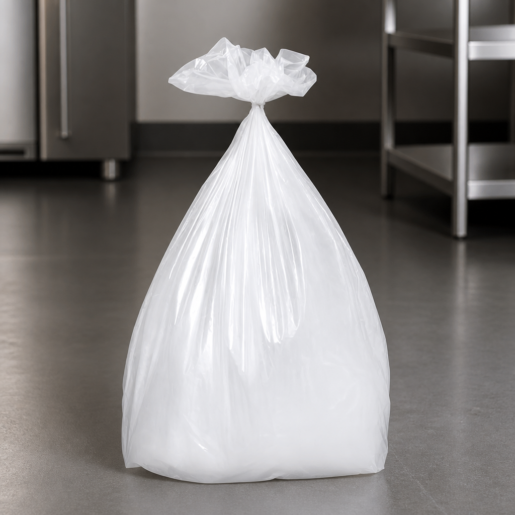 Heavy Duty Clear Bin Bags 65Ltr Pack of 100