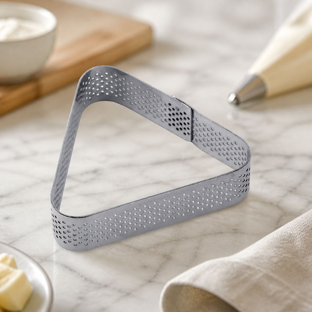 Commercial Stainless Steel Triangle Cake Mould 85x75x20mm