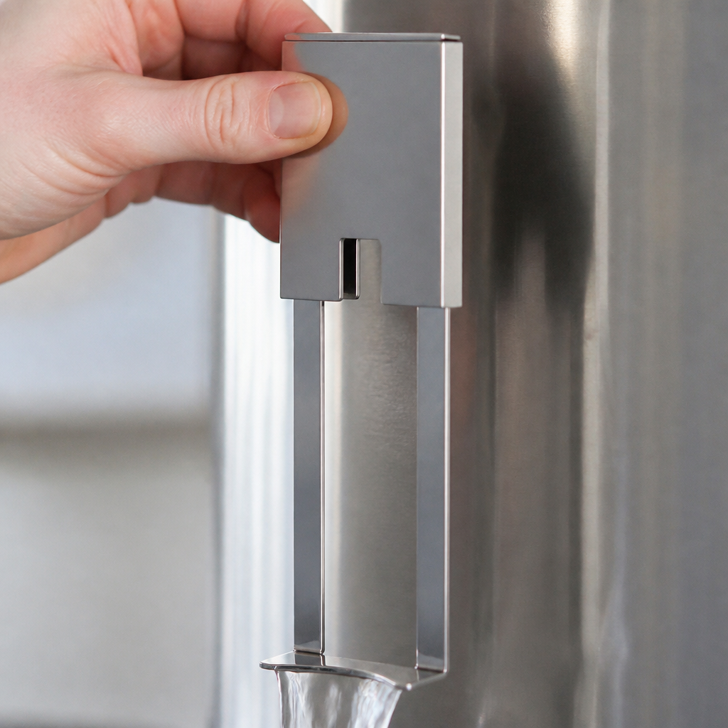 Commercial hands free tap adaptor for water boilers
