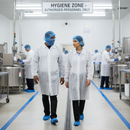 Premium Disposable Polypropylene Visitor Coats Pack of 50 - Lightweight, Comfortable, and Durable Protection