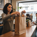 Premium Brown Paper Carrier Bags with Twisted Handle - Recyclable and Durable Design for Eco-Friendly Shopping