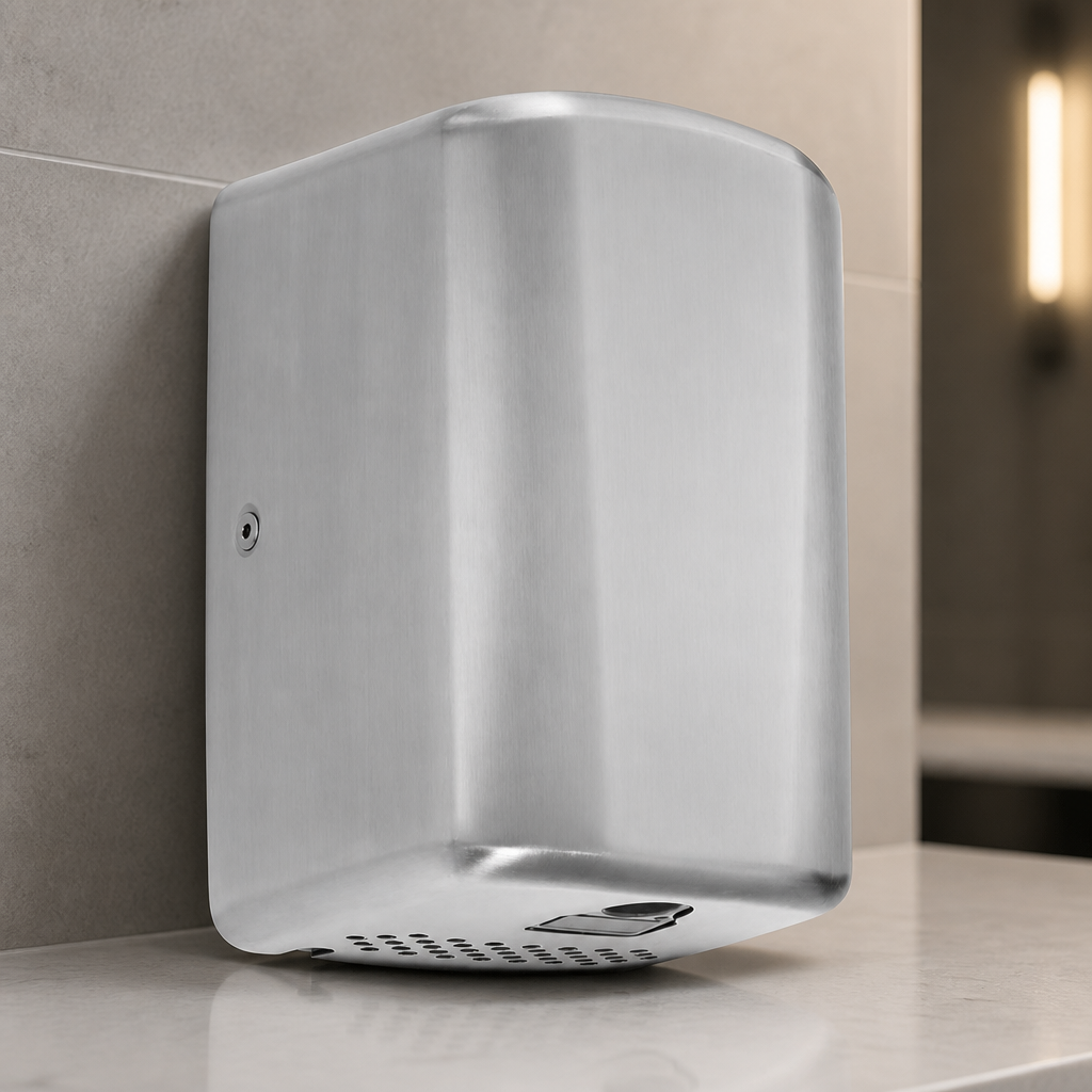 Commercial Hand Dryer Brushed Satin Finish 260mm High