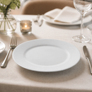 Commercial Whiteware Wide Rimmed Starter Plates 230mm 12 Pack