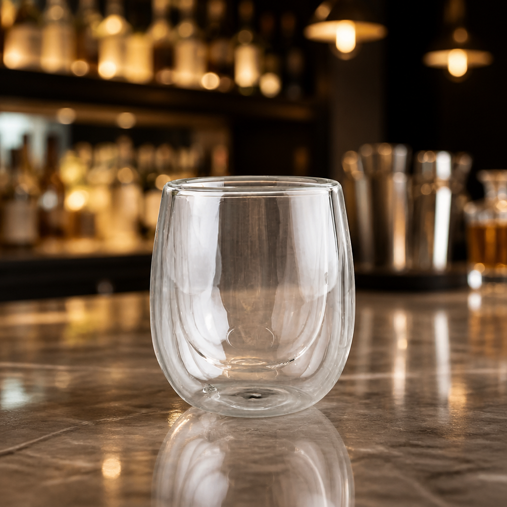 3oz Double Walled Glass Espresso Cups - Commercial Coffee Glasses