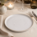 Commercial Walled Plates 6 1/8" Rustic Hand Decorated 6 Pack