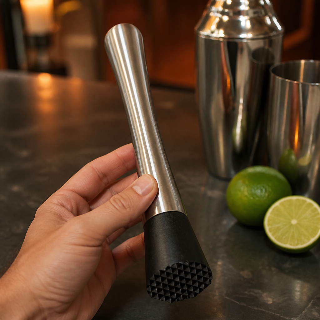 Stainless Steel Cocktail Muddler 210mm for bartending