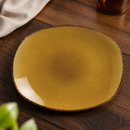 Commercial Mustard Spice Plates 255mm Porcelain 24 Pack