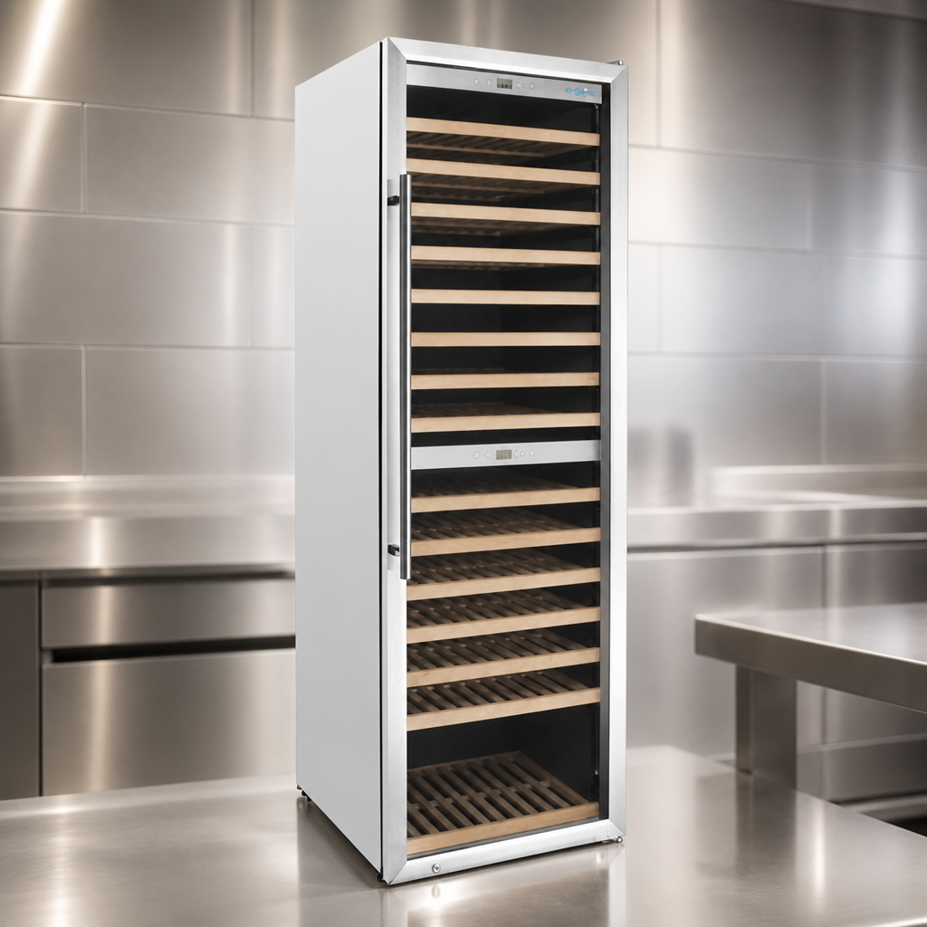 Commercial Dual Zone Wine Fridge 172 Bottle Capacity 450Ltr