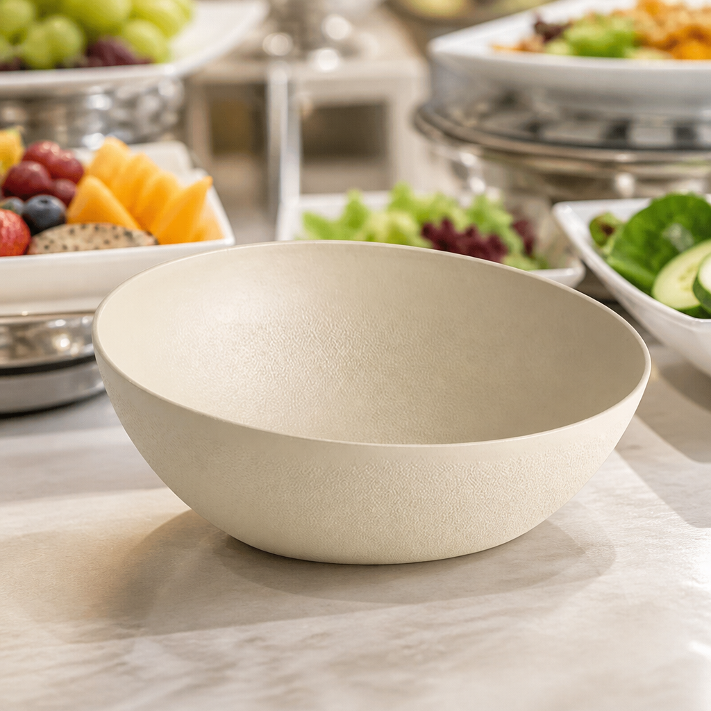 1.9Ltr Yellow Frostfire Metal Dish Bowl 265mm Diameter