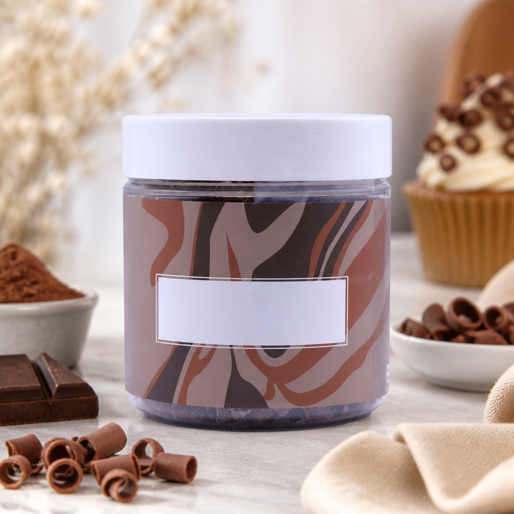 Commercial Chocolate Curls Topping 85g for desserts