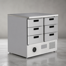 Commercial Refrigerated Counter Fridge 240Ltr with 6 Drawers