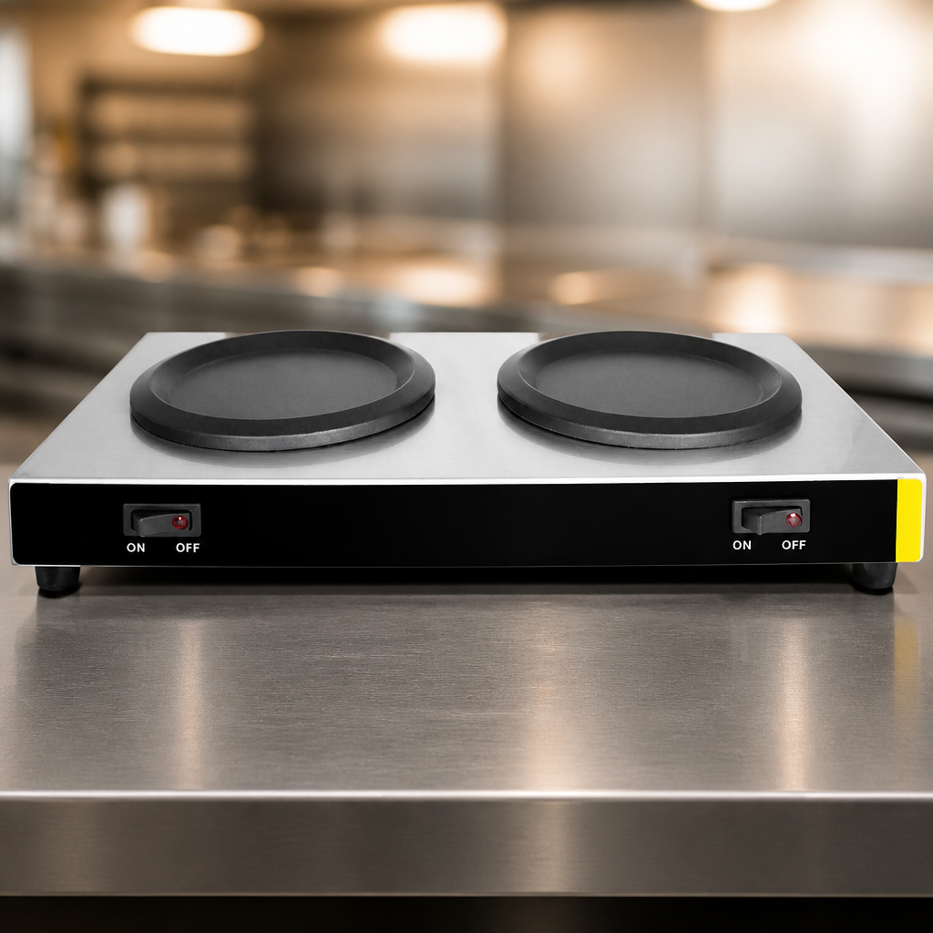 Commercial Twin Coffee Hot Plate with 2 burners