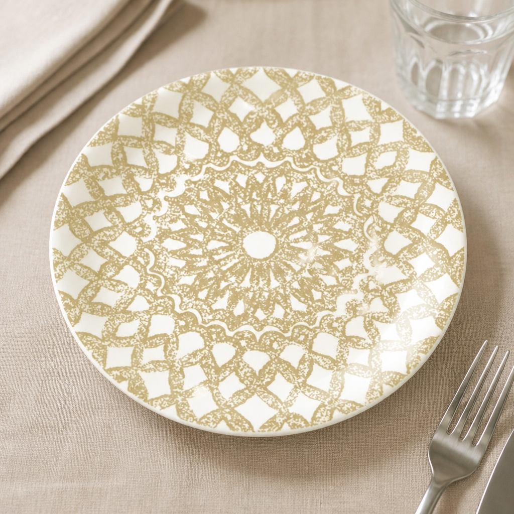 Commercial Coupe Plates 153mm Nomad Sand 12 Pack Porcelain