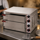 Double Deck Electric Pizza Oven with Refractory Stone Floor