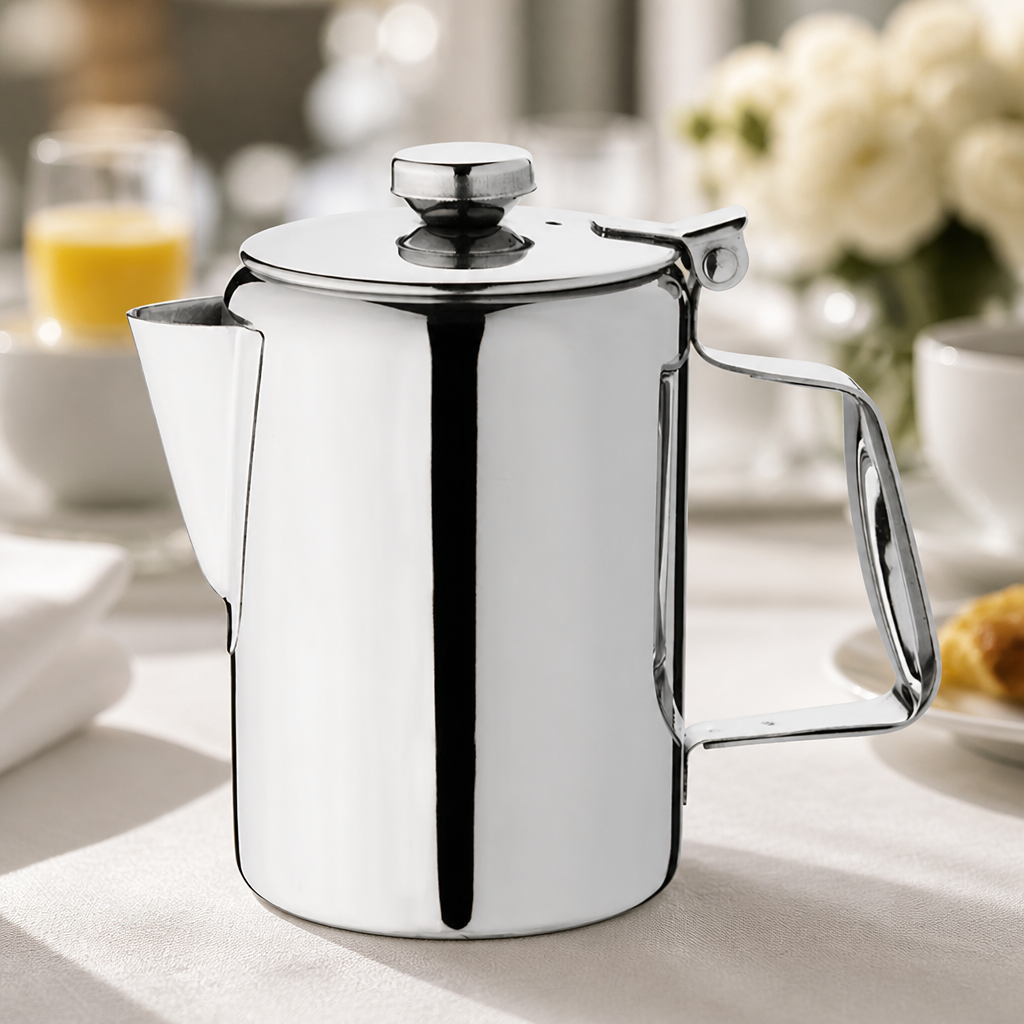 Commercial Stainless Steel Coffee Pot 570ml Dishwasher Safe