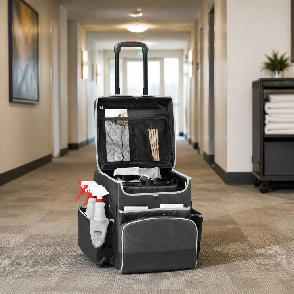 Commercial Housekeeping Quick Cart Small Transport Trolley