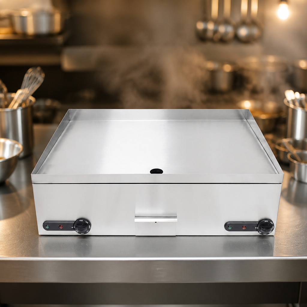 Large Electric Griddle 750mm Stainless Steel for commercial kitchens