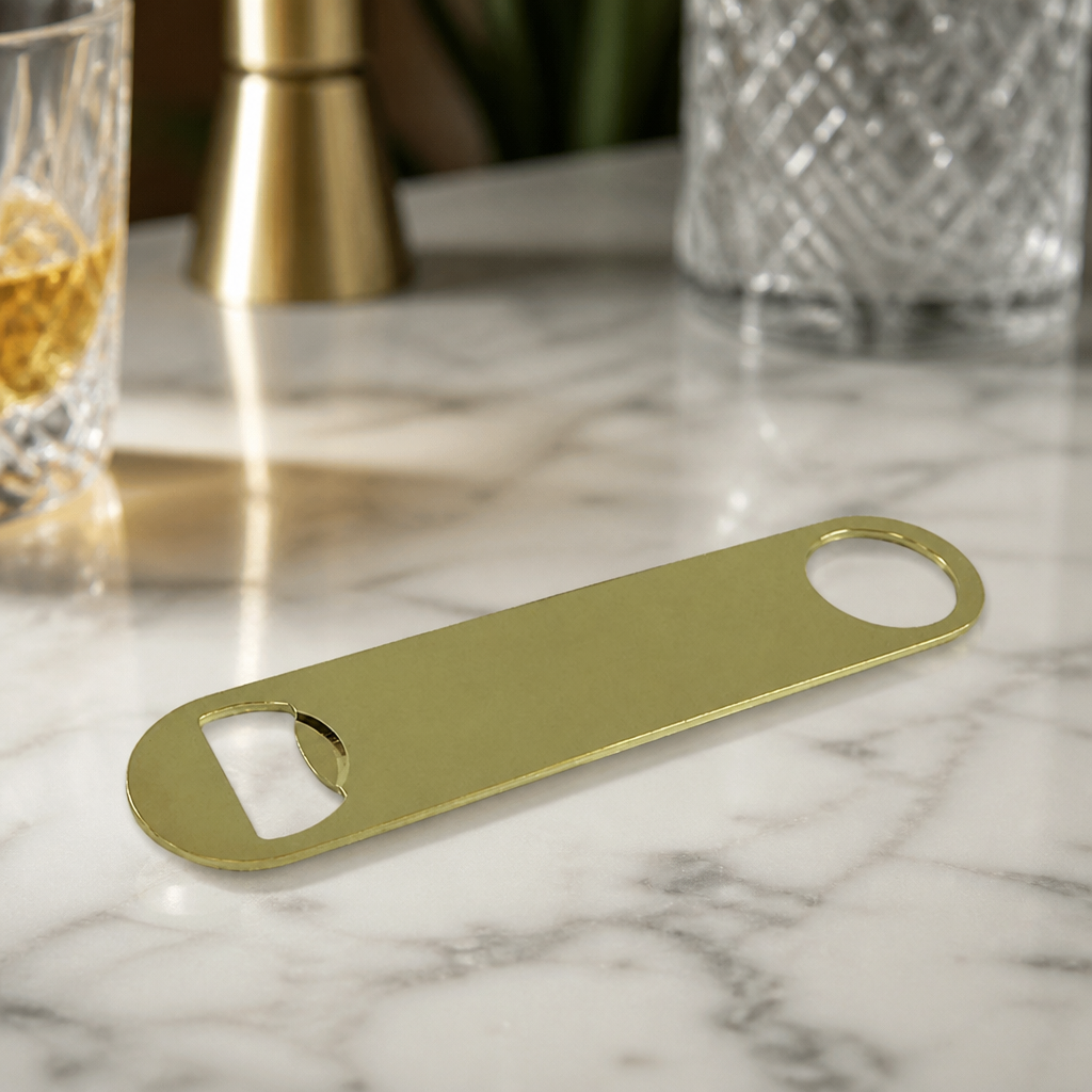 Gold Plated 7 Inch Commercial Bar Blade Bottle Opener