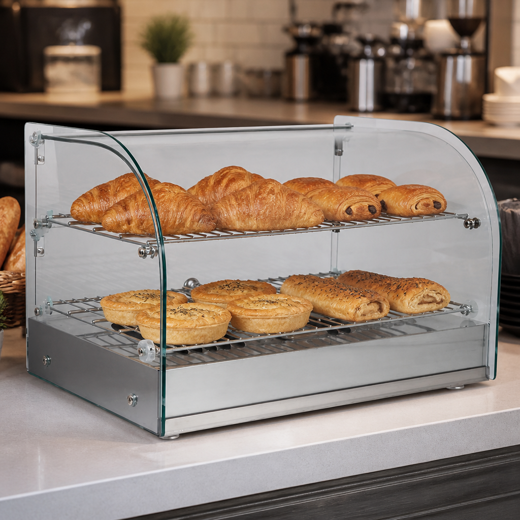 Commercial Countertop Heated Food Display 45Ltr Capacity