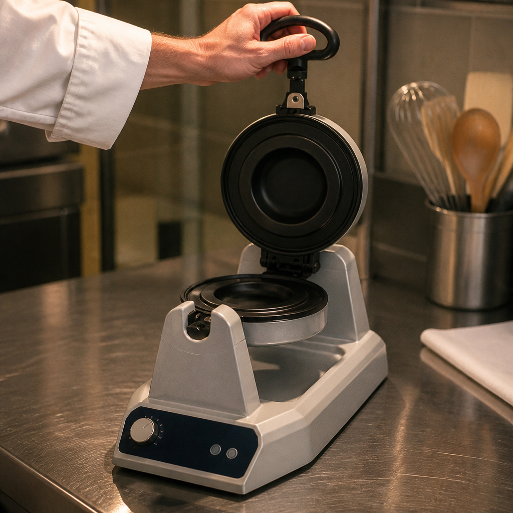 Commercial Gelato Panini Press with non-stick surface