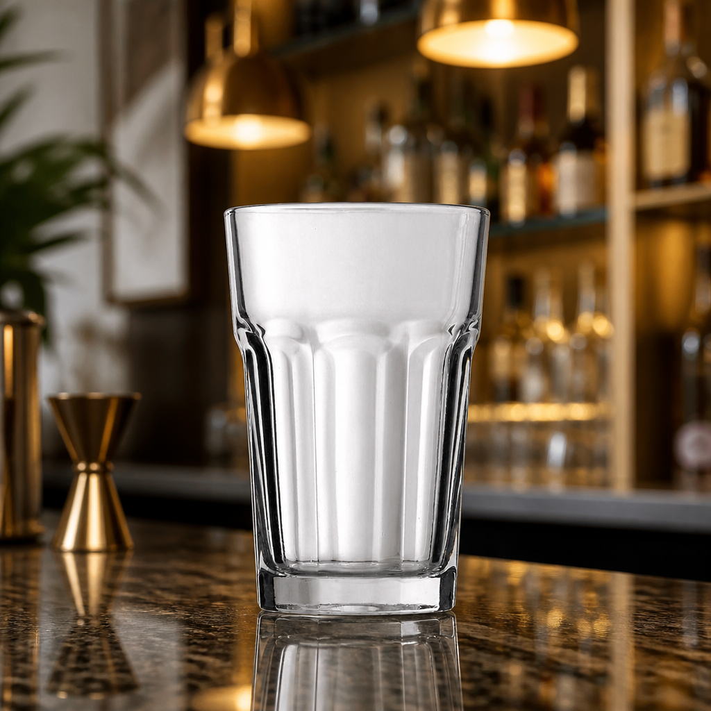 Commercial Hi Ball Glasses 420ml Clear 24 Pack Durable Design