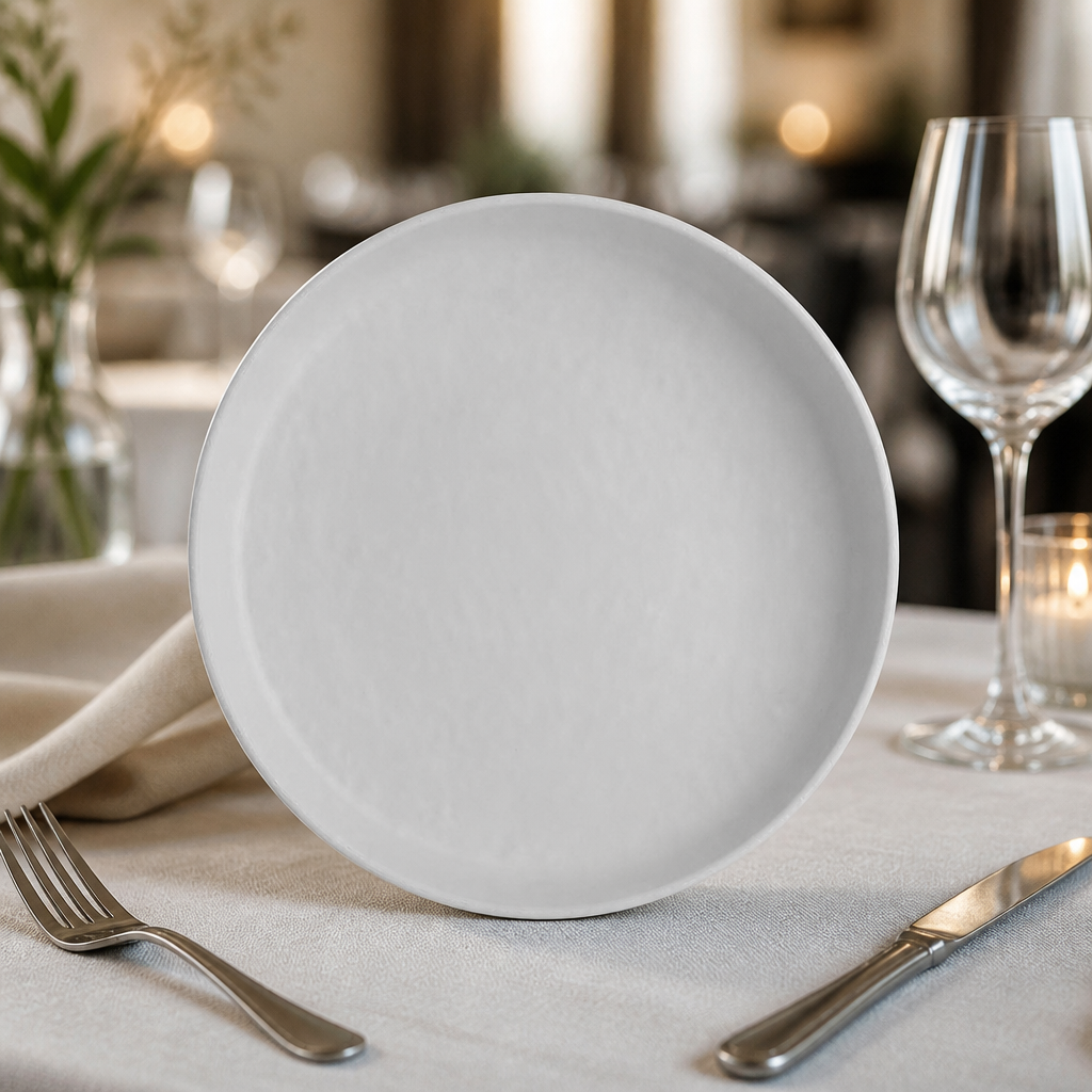 Commercial Round Melamine Plates 204mm 12 Pack for catering