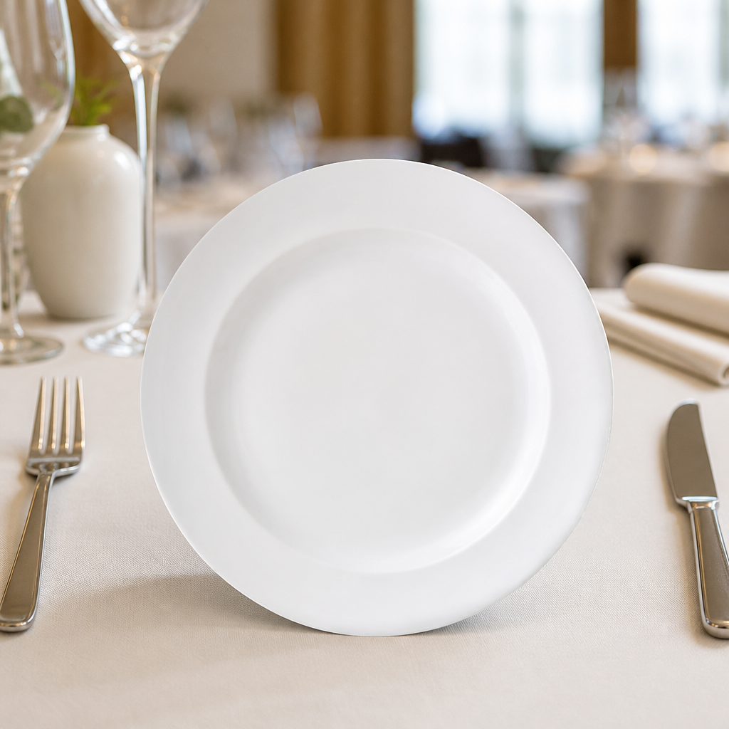 Commercial Porcelain Plates 300mm - 12 Pack