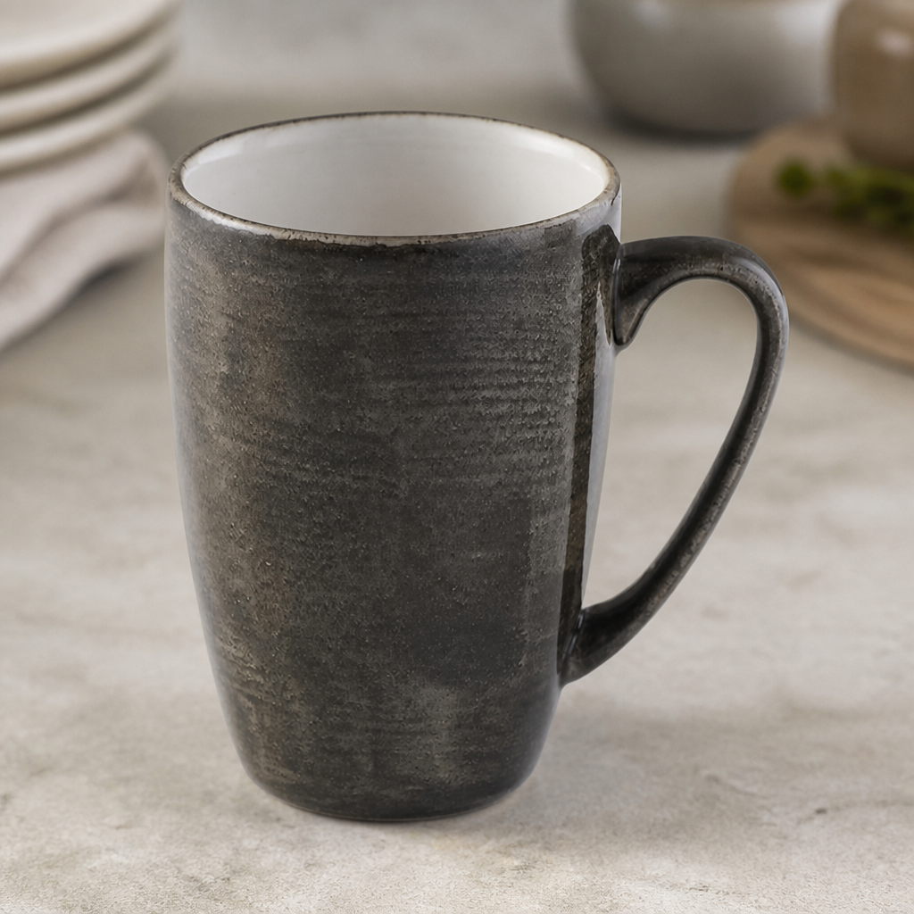 Commercial Mugs Iron Black 340ml 12 Pack