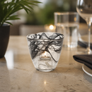 Commercial Votive Table Lamps 95mm Black Glass 6 Pack