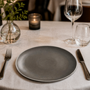 Commercial Chia Plates Charcoal 270mm - 6 Pack Porcelain
