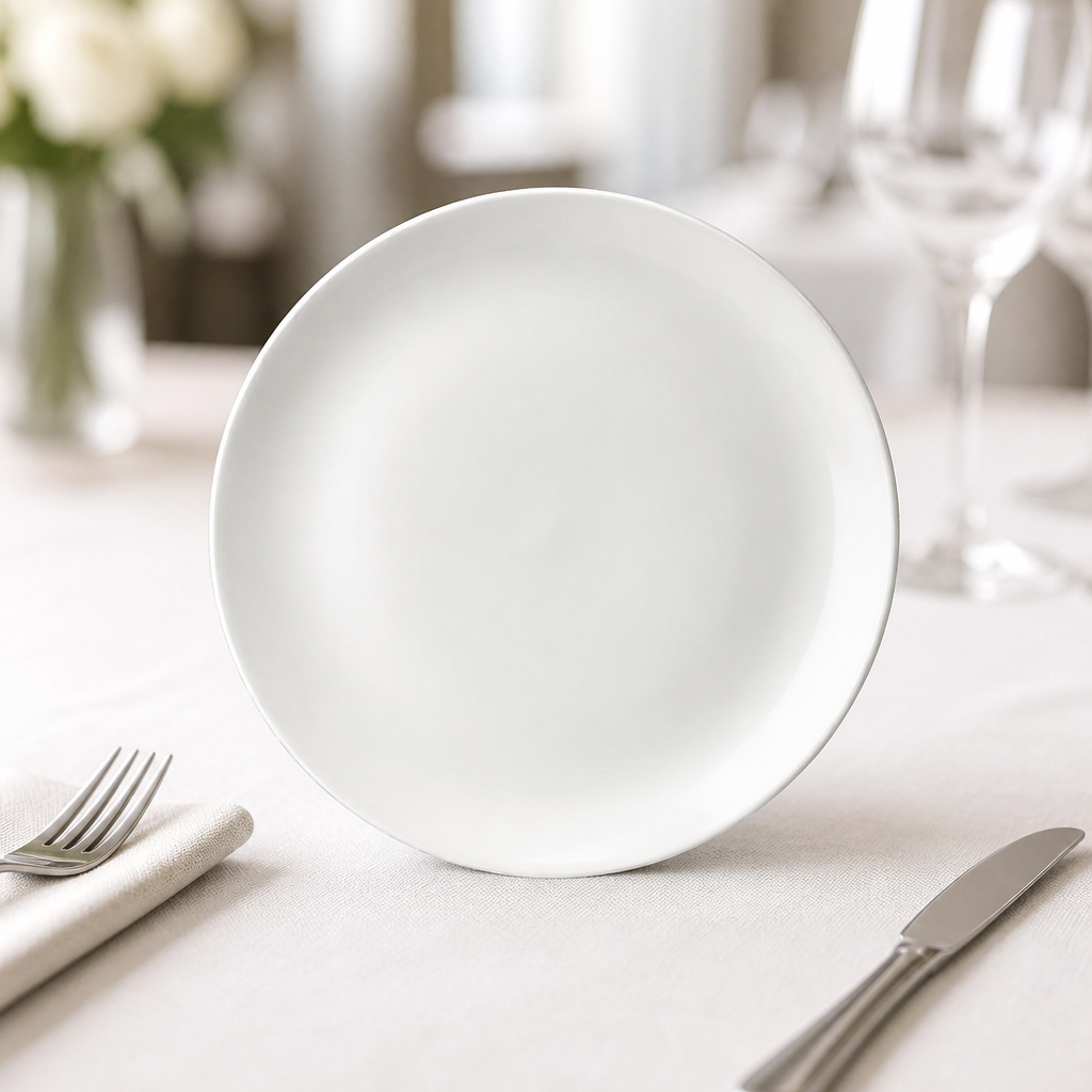 Commercial Coupe Plates 165mm Porcelain 12 Pack