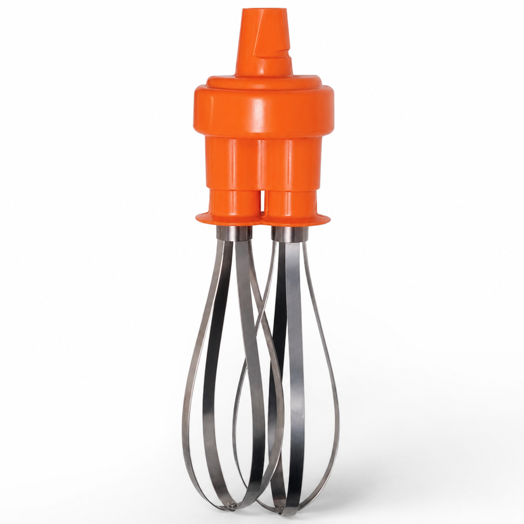 Commercial whisk attachment for stick blender, 5-20 litre capacity
