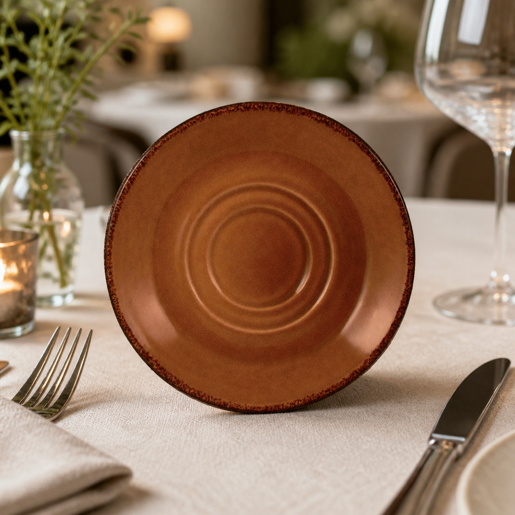 Commercial Mustard Saucers 145mm - 36 Pack Durable Porcelain