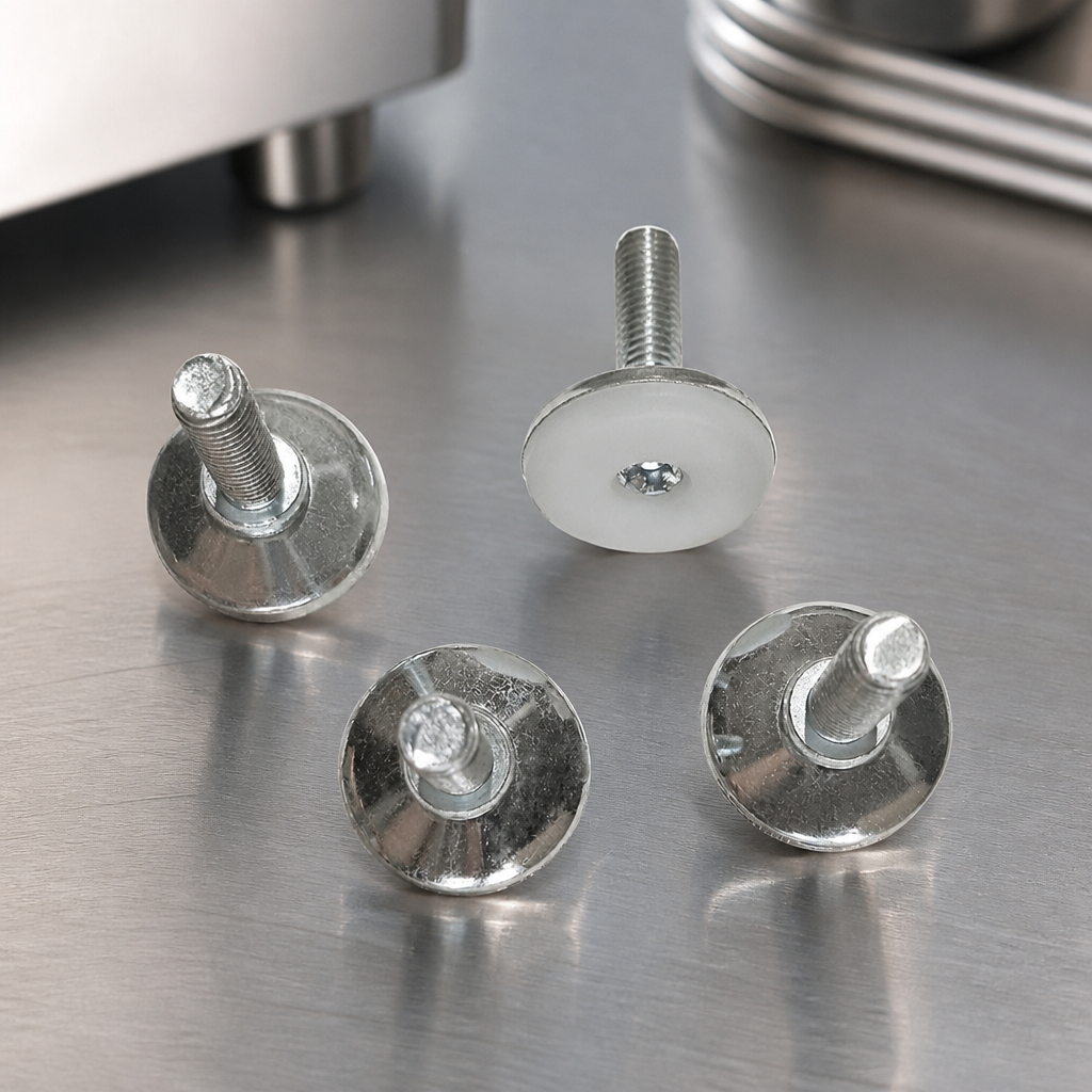 Adjustable Feet Set for Commercial Food Merchandiser 4 Pack