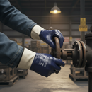 Premium Heavy Duty Nitrile Fully Coated Safety Cuff Gloves for Cut and Puncture Protection