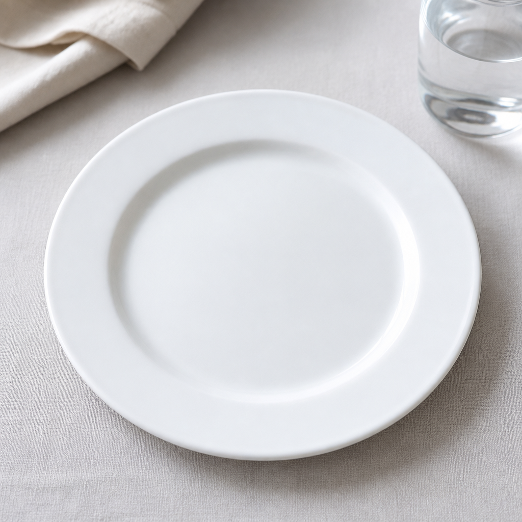 Commercial Porcelain Slimline Plates 230mm 24 Pack