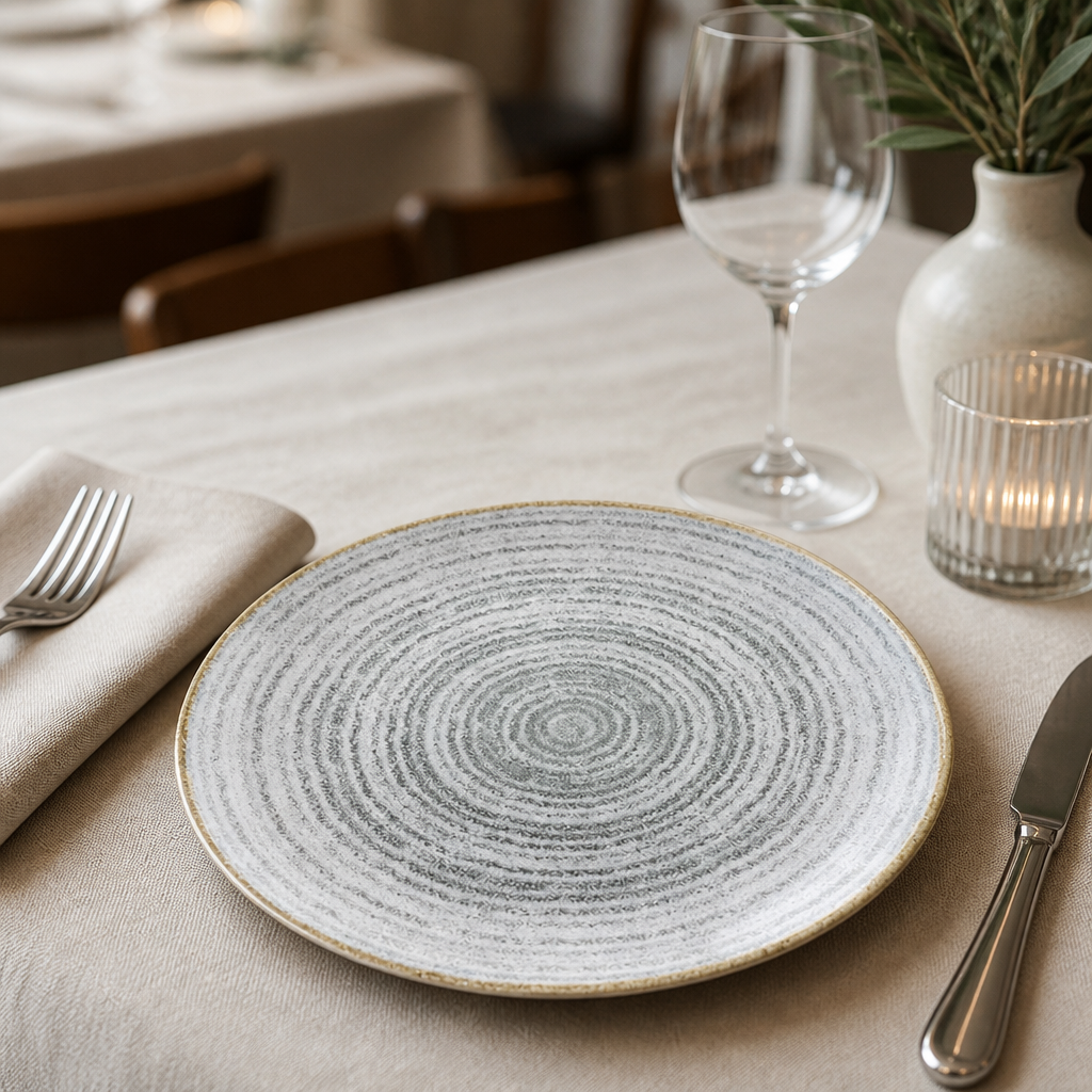 Commercial Stone Grey Coupe Bowls 182mm set of 12