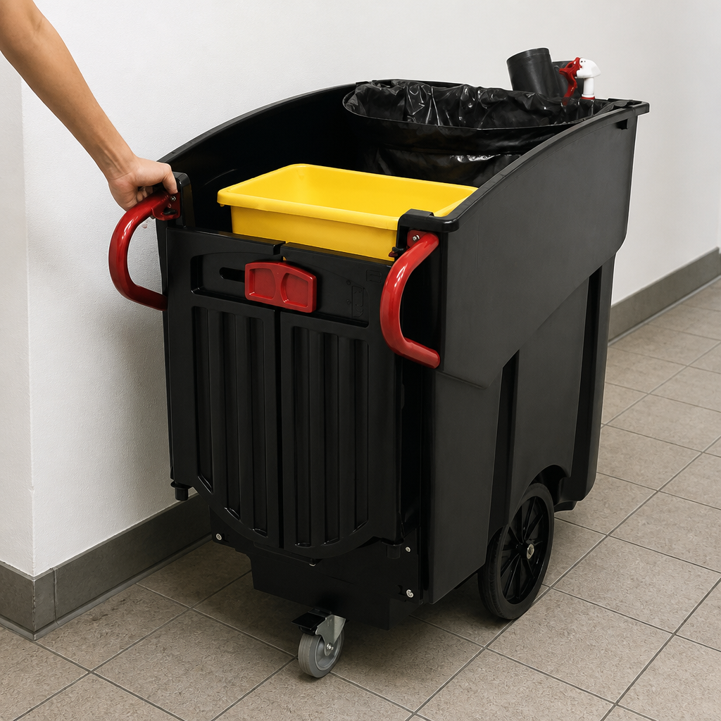 Commercial 450Ltr Mobile Waste Collector Wheelie Bin
