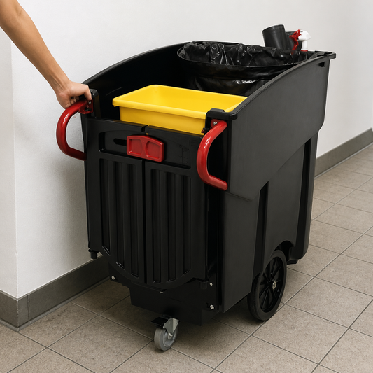 Commercial 450Ltr Mobile Waste Collector Wheelie Bin