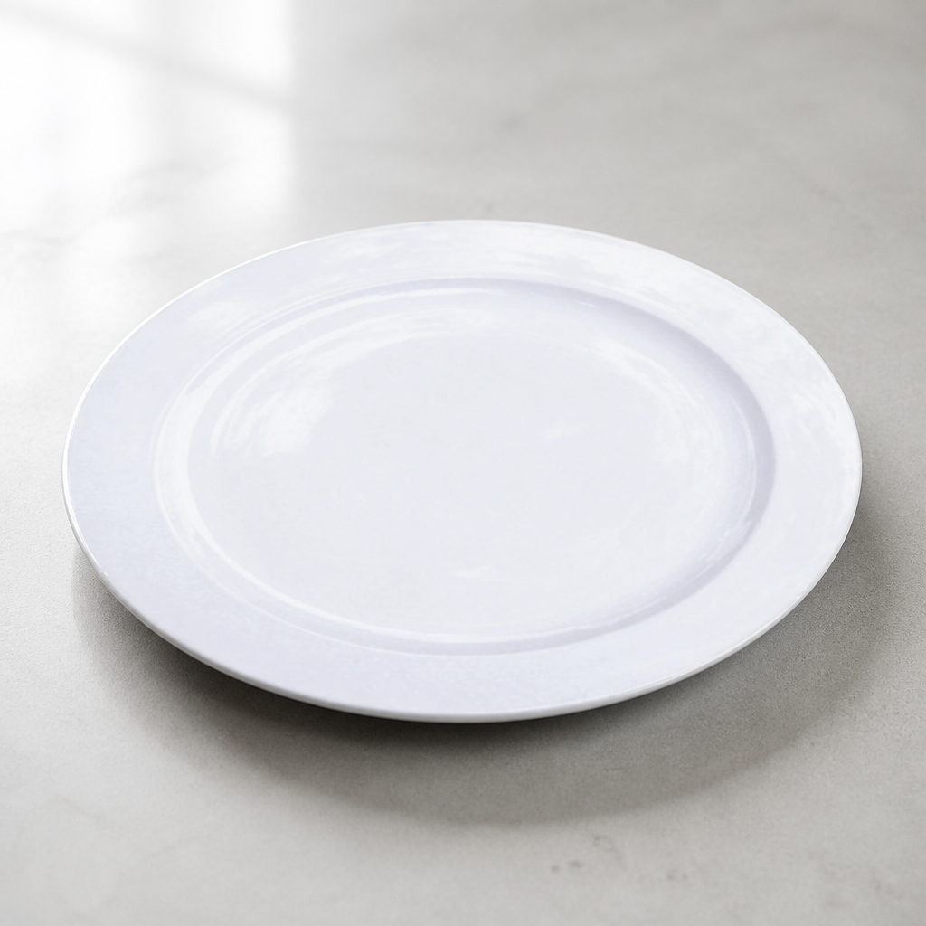 Commercial Porcelain Plates 202mm 12 Pack Stackable