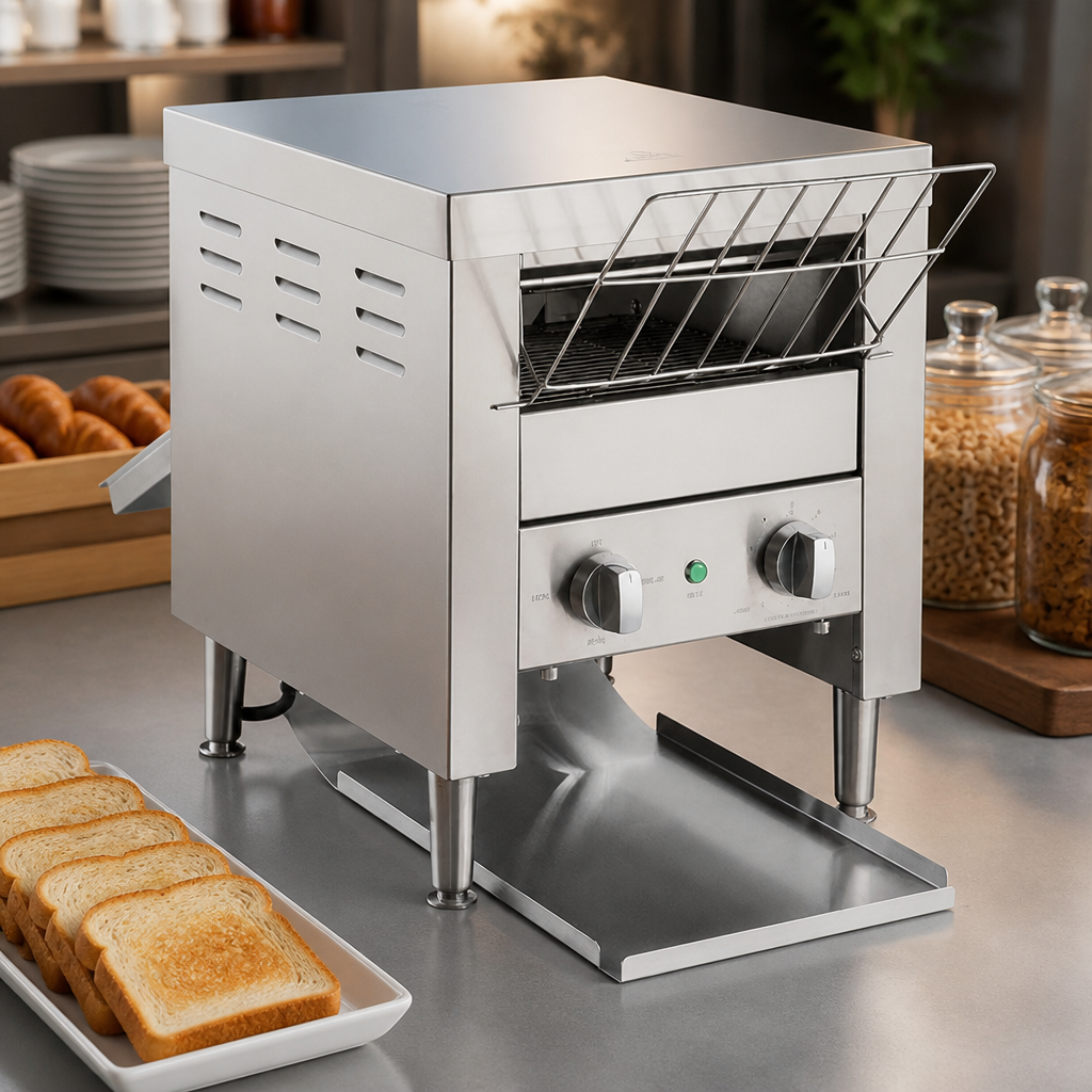 Commercial Double Slice Conveyor Toaster 480 Slices Per Hour