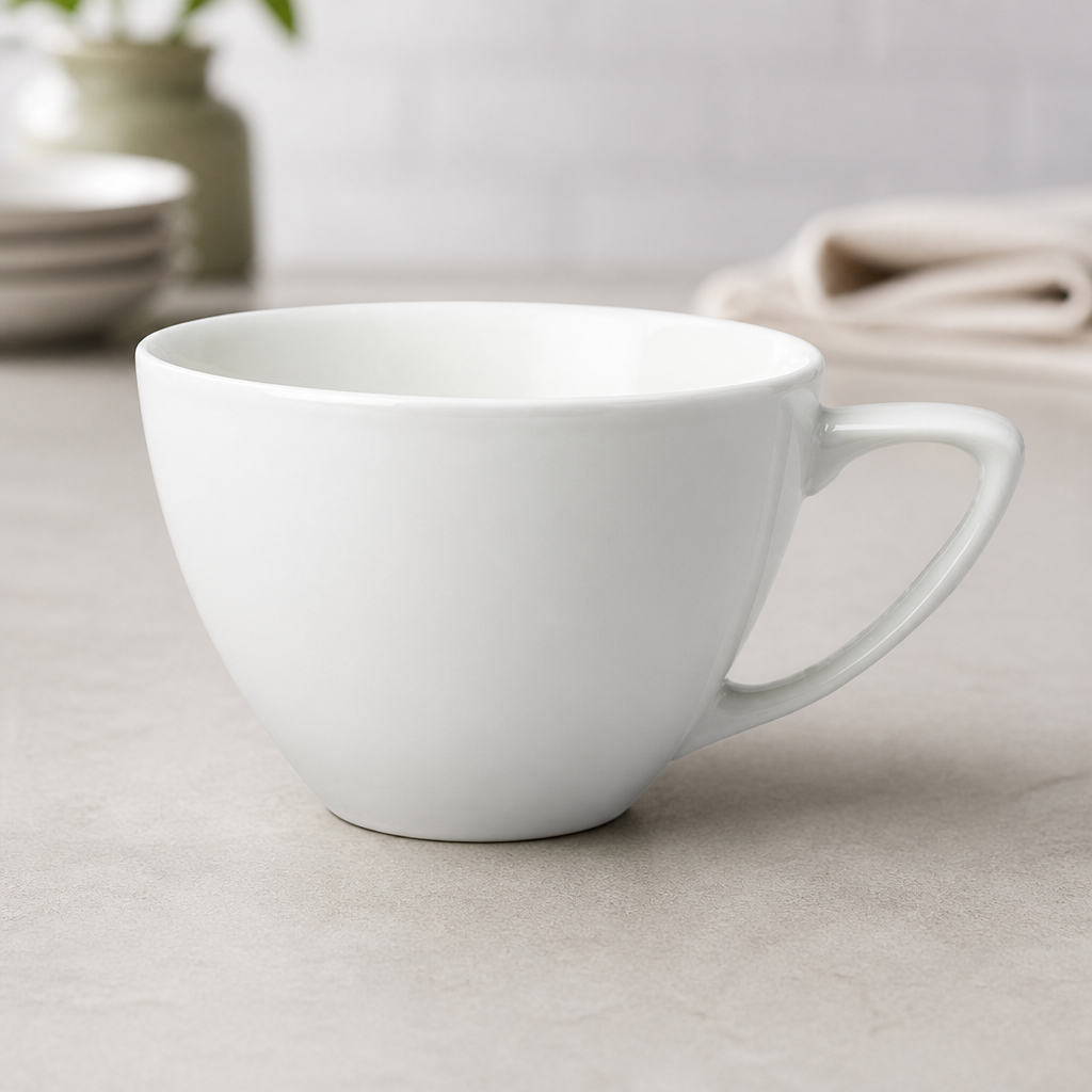 Commercial Cafe Au Lait Cups 400ml Super Vitrified Porcelain